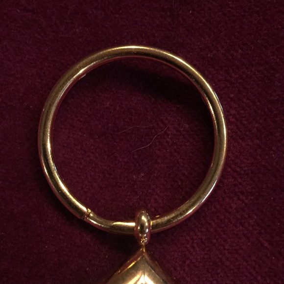 🌹 Vintage Gold Mesh Tear Drop Key Chain - Picture 6 of 9